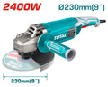 [TG1252306] 2400W 6300rpm 230mm صاروخ صناعي - J.H For Tools and Hardware