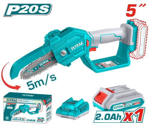 [TGSLI20581] 20VX1Battery 5" منشار حطب جنزير صغير عالبطارية - J.H For Tools and Hardware