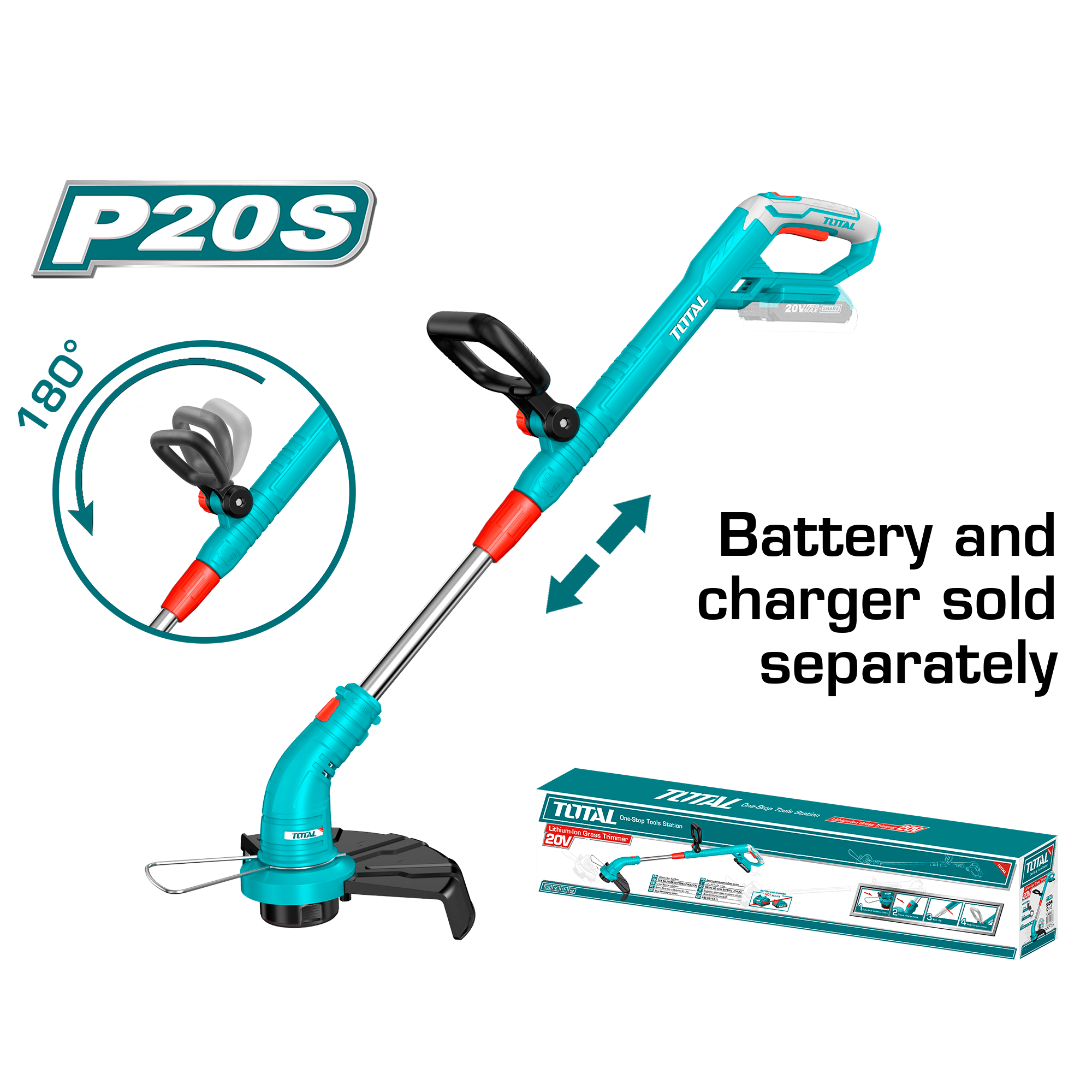 [TGTLI20018] (TOOL ONLY) 20V مكنة قص غازون بطارية - J.H For Tools and Hardware