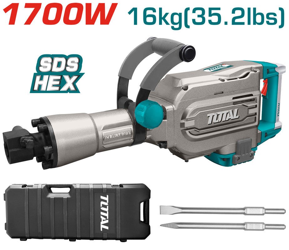 [TH215456] 1700W 16KG HEX كومبرسور تكسير زيت - J.H For Tools and Hardware