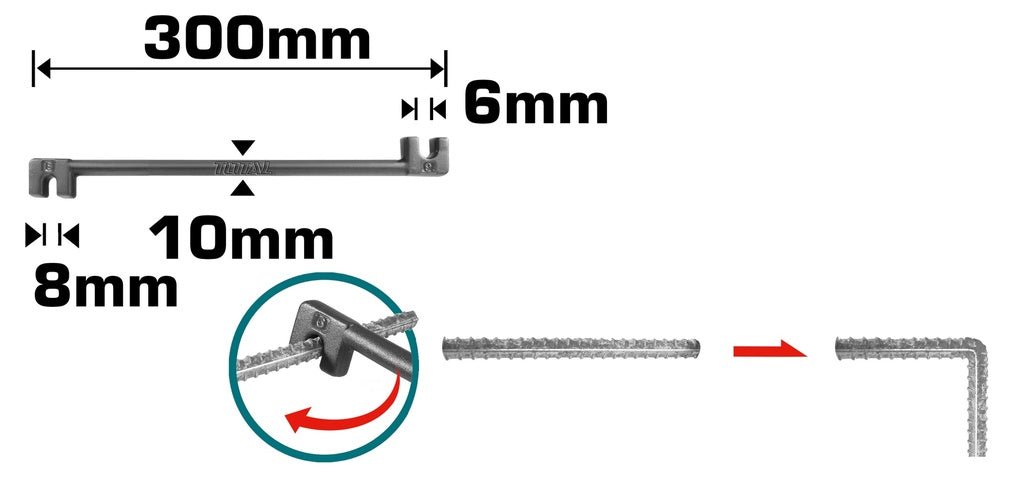 [THBEB06082] 6 - 8MM مفتاح تطعيج حديد - J.H For Tools and Hardware
