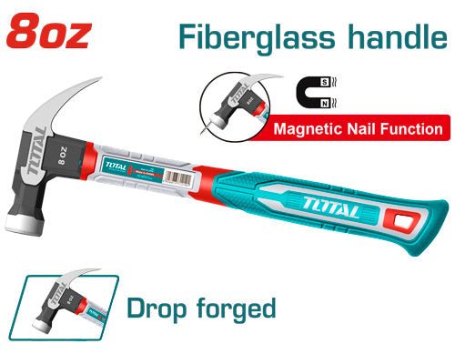[THCH61008] 8oz/220g مطرقة نجار مسكة فايبر - J.H For Tools and Hardware