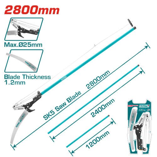 [THEPS25281] منشار و مقص شحالة تلسكوبيك مع حبلة - J.H For Tools and Hardware