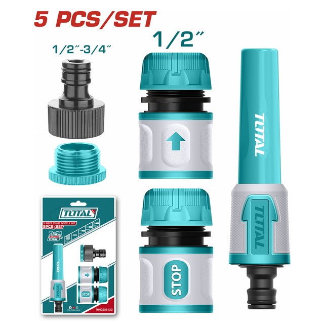 [THHCS05122] 5PCS طقم راكورات مع مرشة برم - J.H For Tools and Hardware