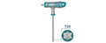 [THHW15T201001] T20X100MM T مفتاح منجم فدار مسكة ذكر - J.H For Tools and Hardware
