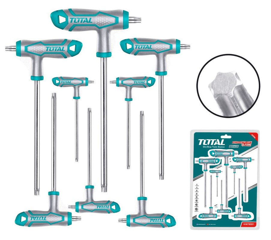[THHW8083] 8 PCS T طقم مفتاح منجم مسكة - J.H For Tools and Hardware