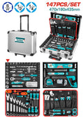 [THKTHP21476] 147 PCS شنطة عدة مع مسكة و دواليب - J.H For Tools and Hardware