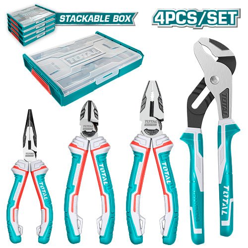 [THKTV02P042] 4 Pcs طقم بانسات علبة تكديس صناعية - J.H For Tools and Hardware