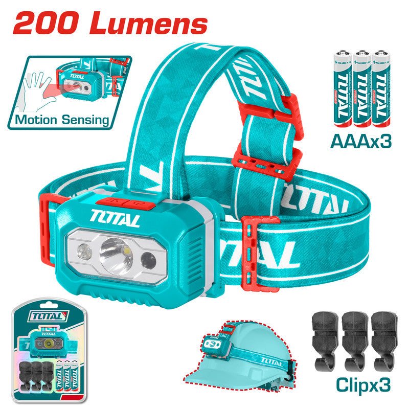 [THL013AAA6] 200 Lumens كشاف ضو بالراس - J.H For Tools and Hardware
