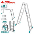 [THLAD04431] 4X3Steps سلم المنيوم متعدد الاستخدام - J.H For Tools and Hardware