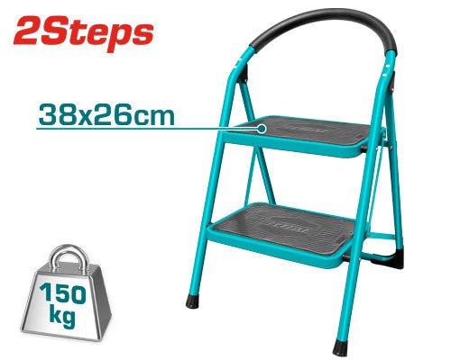 [THLAD09021] 2Steps سلم حديد درجة عريضة - J.H For Tools and Hardware