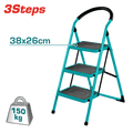 [THLAD09031] 3Steps سلم حديد درجة عريضة - J.H For Tools and Hardware