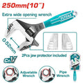 [THT10210G] 2 IN 1 10" مفتاح انكليزي و رنش - J.H For Tools and Hardware