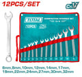[THT1022122] 12 PCS 6 - 32mm طقم شق مسنن - J.H For Tools and Hardware