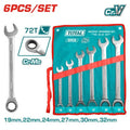 [THT102RK061] 6PCS 19 - 32MM طقم شق مسنن طقطاق - J.H For Tools and Hardware