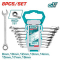 [THT102RK086] 8PCS 8 - 19mm طقم شق مسنن طقطاق - J.H For Tools and Hardware