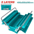 [THT10701] 495X200X290 شنطة عدة حديد فارغة 3 طبقات - J.H For Tools and Hardware