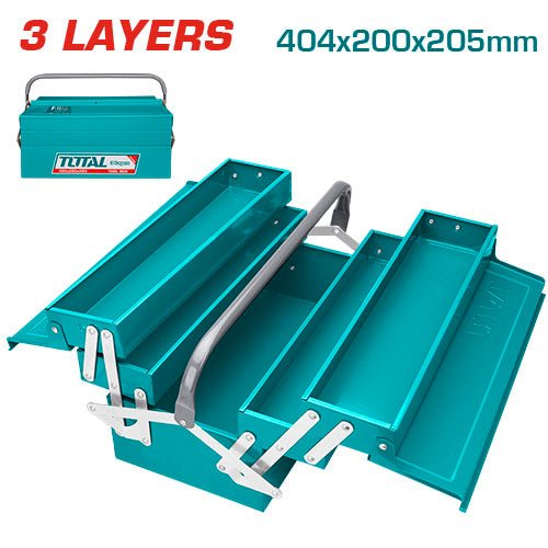 [THT10702] 400X200X195 شنطة عدة حديد فارغة 3 طبقات - J.H For Tools and Hardware