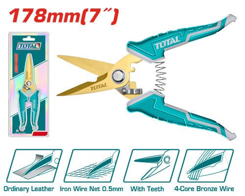 [THT117871] 7" مقص شريط كهرباء - J.H For Tools and Hardware