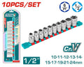 [THT121101] 10 Pcs 1/2" طقم طربوش - J.H For Tools and Hardware