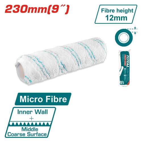 [THT85951] 9"/12MM Microfibre خرطوشة رول دهان - J.H For Tools and Hardware