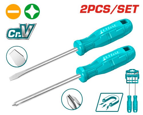 [THTDC250201] 2PCS طقم مفك براغي مسكة بلاستيك - J.H For Tools and Hardware