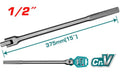 [THTFX12151] 1/2" 15" مسكة طربوش مع مخلع طويل - J.H For Tools and Hardware
