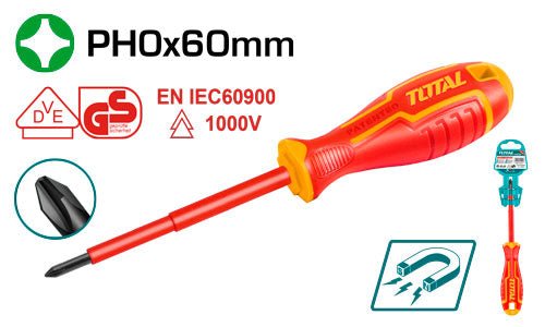[THTISPH060] مفك براغي معزول PH 0*60 - J.H For Tools and Hardware