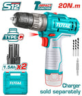 [TIDLI12202] LI - ION 2*BATT 12V مقدح بطارية رجراج - J.H For Tools and Hardware