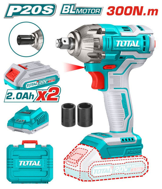 [TIWLI2038] 1/2'' 20V x 2 Battery فرد شد طربوش على البطارية - J.H For Tools and Hardware