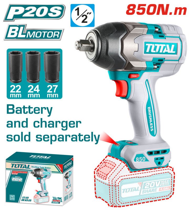 [TIWLI20851] 20VX850N.mX1/2'' Tool Only فرد شد طربوش صناعي - J.H For Tools and Hardware