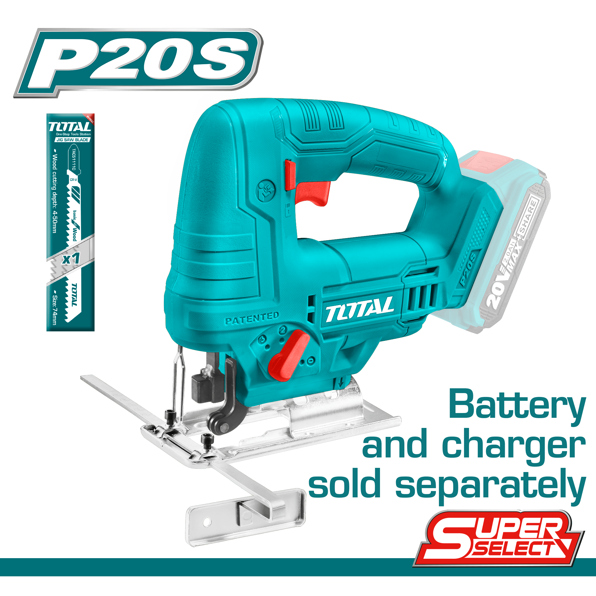 [TJSLI6508] 20V خراقة على البطارية ليثيوم(Tool Only) - J.H For Tools and Hardware