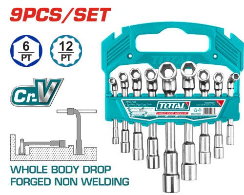 [TLASWT0901] 9PCS 7 - 19MM طقم كوع مسدس صناعي - J.H For Tools and Hardware