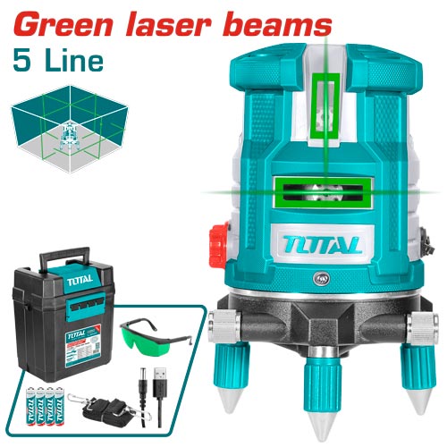 [TLL305205] 360° ليزر شقلة اخضر 4 عامودي 1 افقي - J.H For Tools and Hardware