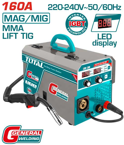 [TMGT1601] 3 IN 1 (MIG/MMA/TIG) مكنة تلحيم - J.H For Tools and Hardware