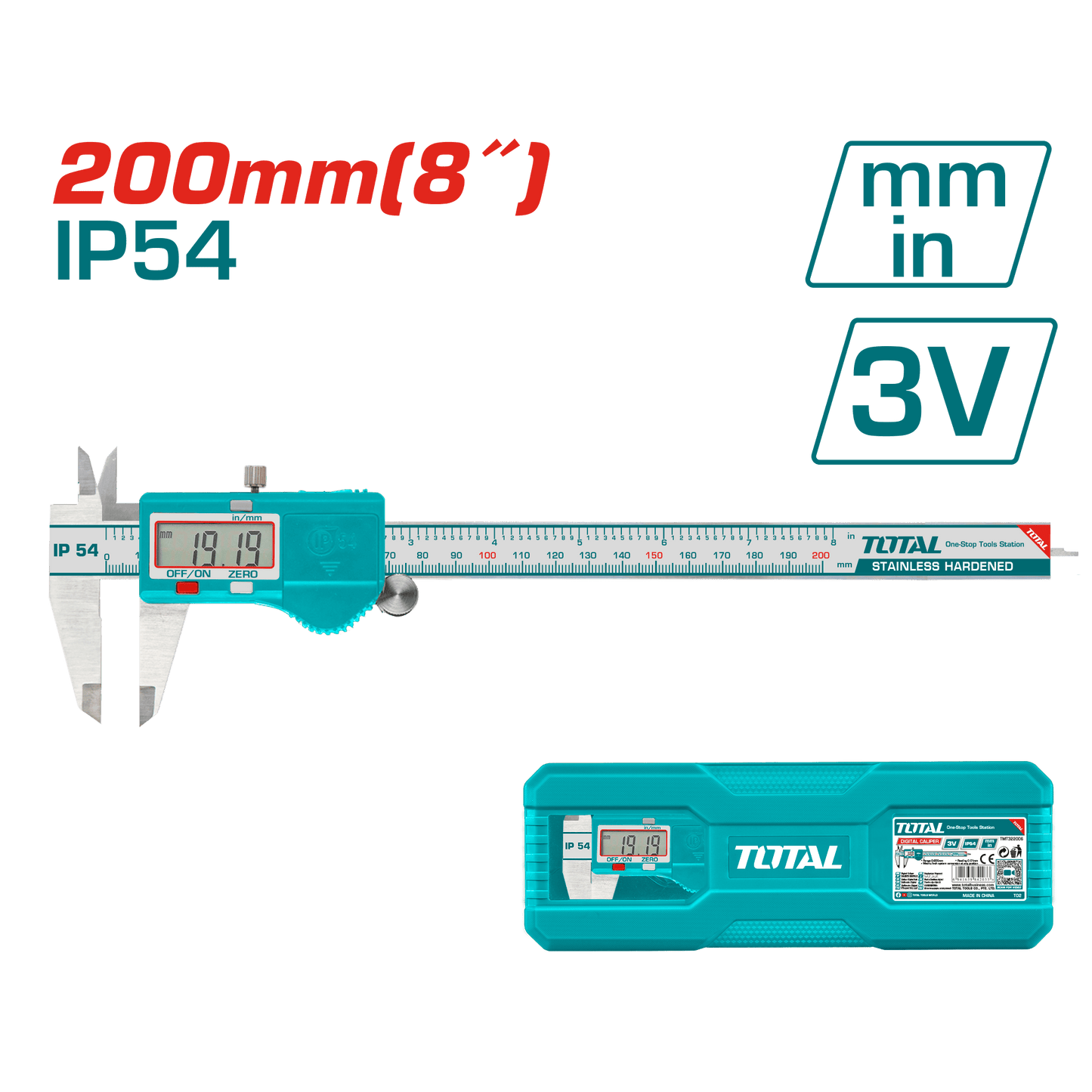 [TMT322006] 0 - 200 mm بياكوليس ديجيتال - J.H For Tools and Hardware