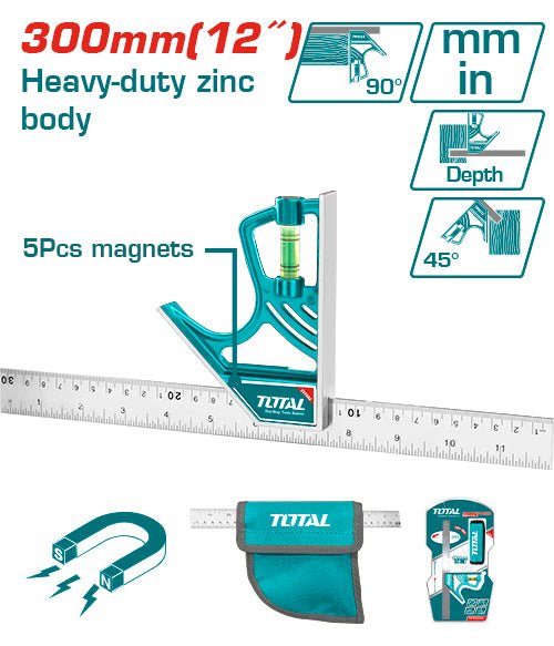 [TMT653005] زاوية علام جمع مغنطيس مع زيبق - J.H For Tools and Hardware