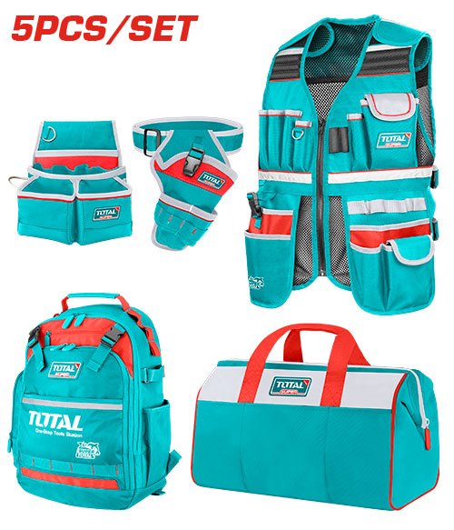 [TOS23090] 5PCS طقم شنط و وزرات - J.H For Tools and Hardware