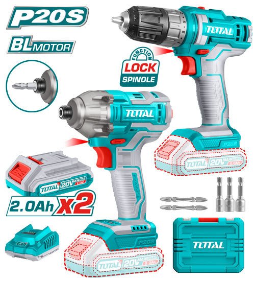 [TOSLI230708] 20V مجموعة مقدح بطارية+فرد شد براغي تورك - J.H For Tools and Hardware