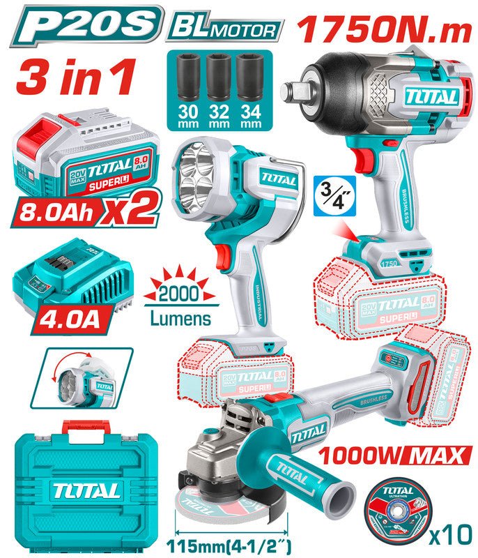 [TOSLI250593] 20V 3PCS مجموعة - J.H For Tools and Hardware