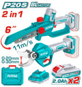 [TOSLI250795] 20VX2B مجموعة مقص شحالة+منشار حطب - J.H For Tools and Hardware