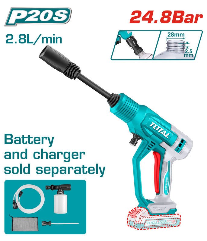 [TPWLI2036] 20V 24.8Bar (Tool Only) مضخة غسيل عالبطارية - J.H For Tools and Hardware