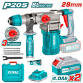 [TRHLI202882] 20VX28MMX2BX1C SDS Plus كومبرسور برم وتكسير عالبطارية - J.H For Tools and Hardware