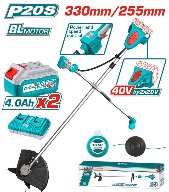 [TSTLI202521] 40Vx4.0Ah Brushless مكنة قص و تشحيل عالبطارية صناعية - J.H For Tools and Hardware