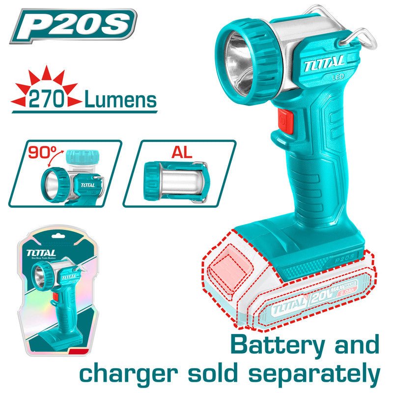 [TWLI2038] 20VX270 Lumens (Tool Only) كشاف - J.H For Tools and Hardware