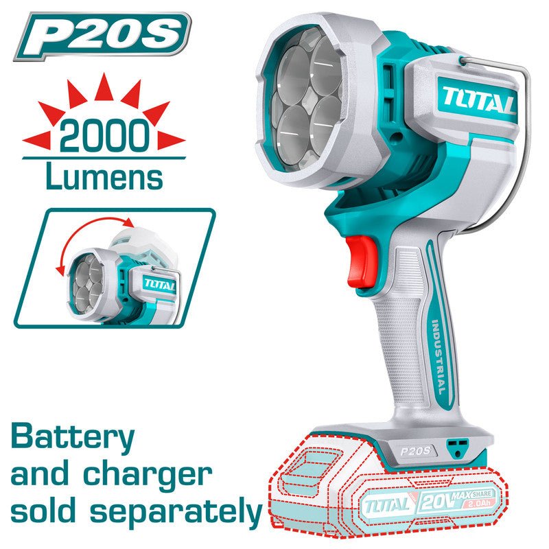 [TWLI2088] 20VX2000 Lumens (Tool Only) كشاف صناعي - J.H For Tools and Hardware