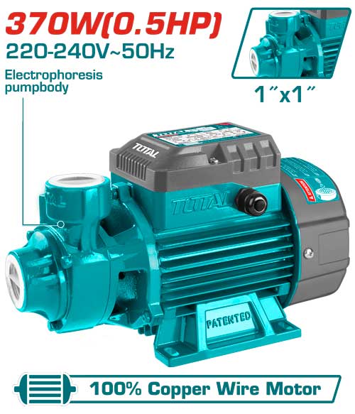 [TWP13706] 370WX35M X0.5HP طرمبة مياه قلب نحاس - J.H For Tools and Hardware