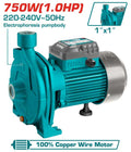 [TWP27506] 750W 1HP 110L/MIN طرمبة مياه توربين - J.H For Tools and Hardware