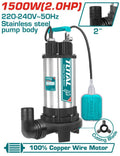 [TWP7150026] 1500W(2.0HP) 2"طرمبة مياة مجاري غاطسة فرامة مع علبة تحكم - J.H For Tools and Hardware