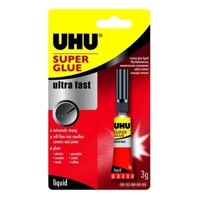 UHU Super Glue Ultra Fast 3g تلزيق سريع - J.H For Tools and Hardware